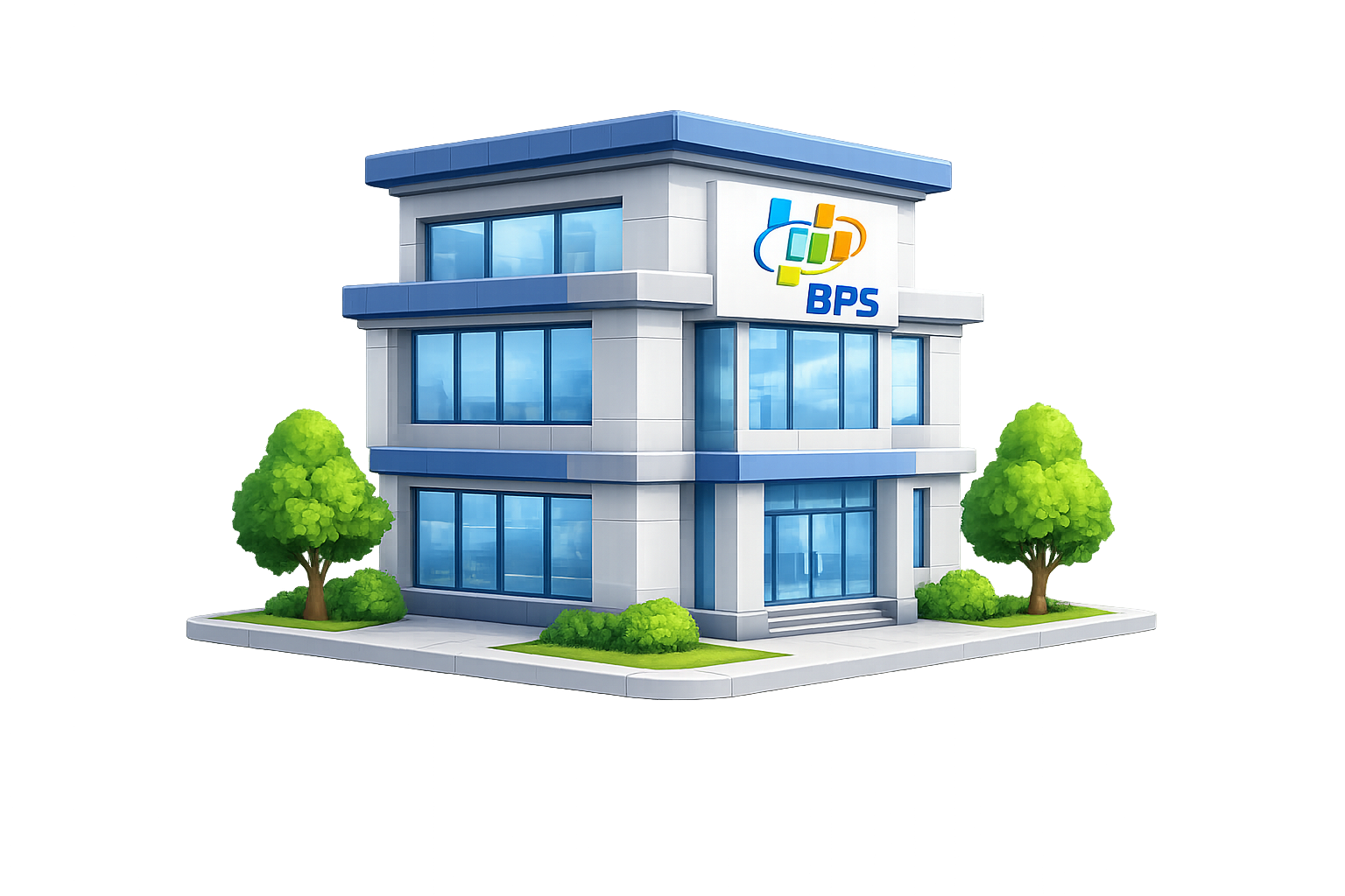 Ilustrasi gedung Badan Pusat Statistik